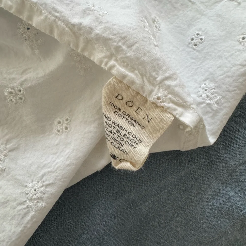 Doen Isolde dress in white sz S - FLAW see description - Picture 7 of 7